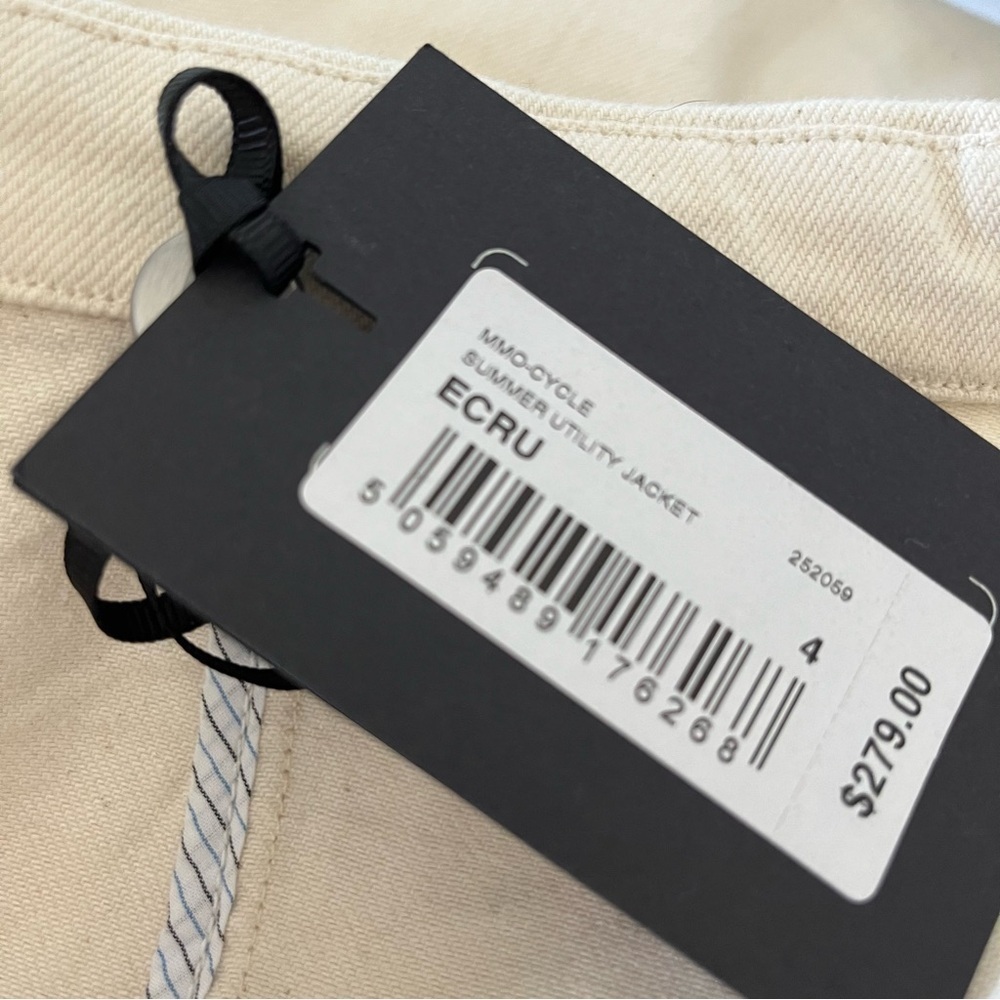 Ted Baker Men's Mmo-Cycle Summer/Fall Utility Jacket Ecru NWT Size L (4) - Picture 8 of 8